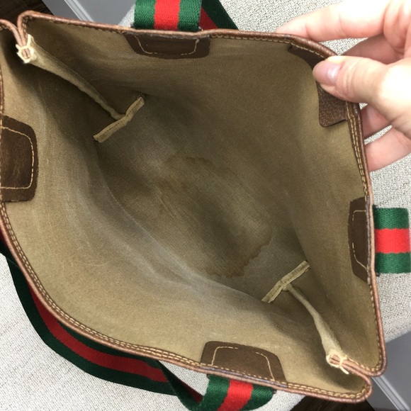 Gucci authentic brown monogram coated canvas tote bag - Picture 10 of 15